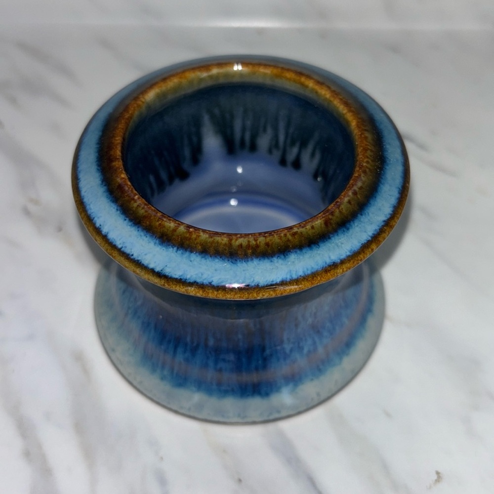 Bill Campbell pottery votive candle holder